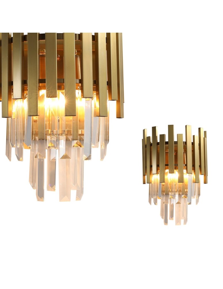 Glamour wall lamps - Milagro Wall lamp ASPEN GOLD 2xE14 ML5998 - product kolory-swiatla.pl 1