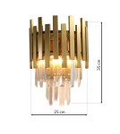 Glamour wall lamps - Milagro Wall lamp ASPEN GOLD 2xE14 ML5998 - product 6