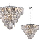 Glamour pendant lamps - Milagro Chandelier CHELSEA CHROME 6xE14 ML6001 - product 1