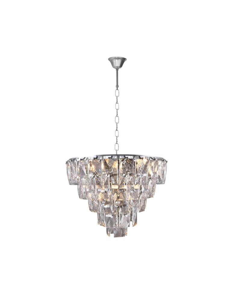 Glamour pendant lamps - Milagro Chandelier CHELSEA CHROME 6xE14 ML6001 - product kolory-swiatla.pl 2