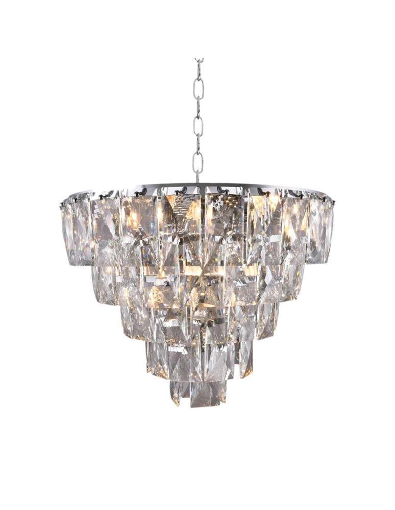 Glamour pendant lamps - Milagro Chandelier CHELSEA CHROME 6xE14 ML6001 - product kolory-swiatla.pl 3