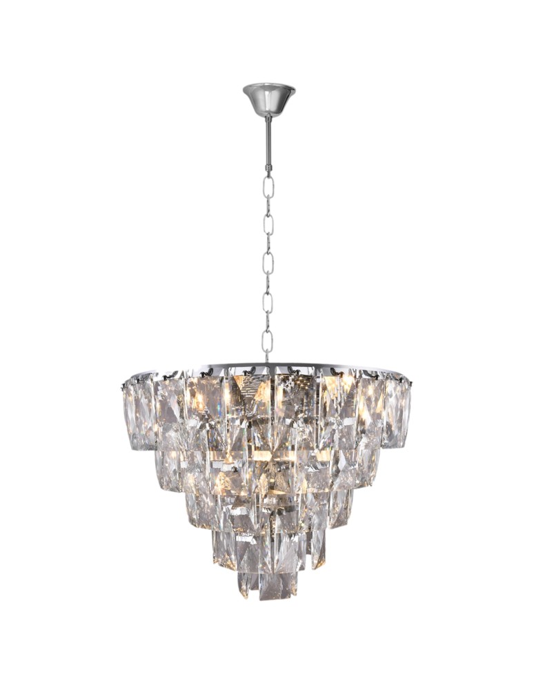 Glamour pendant lamps - Milagro Chandelier CHELSEA CHROME 6xE14 ML6001 - product kolory-swiatla.pl 9