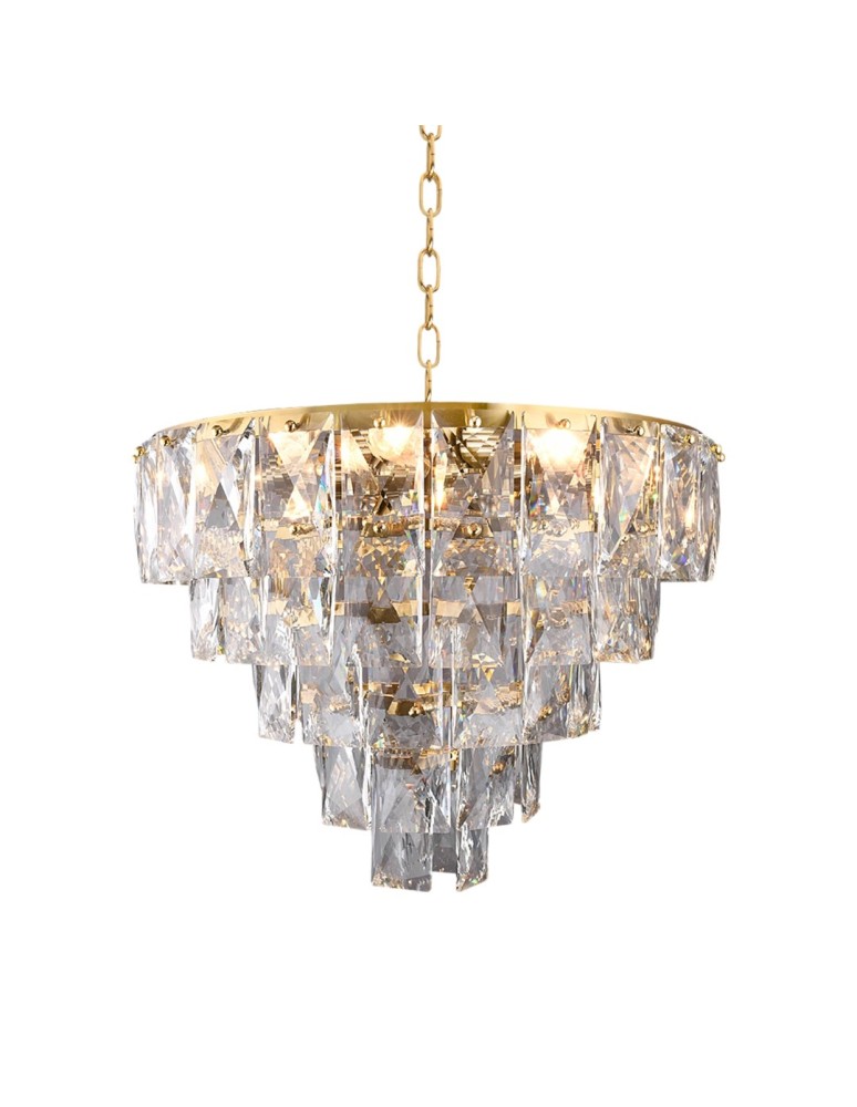 Glamour chandeliers - Milagro Chandelier CHELSEA GOLD 6xE14 ML6002 - product kolory-swiatla.pl 3