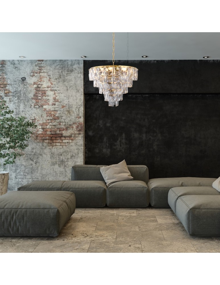 Glamour chandeliers - Milagro Chandelier CHELSEA GOLD 6xE14 ML6002 - product kolory-swiatla.pl 4