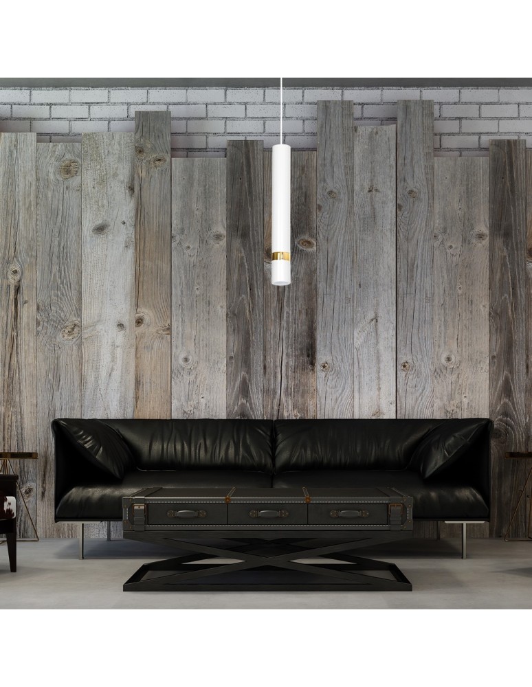 Pendant lamps - Milagro JOKER WHITE/GOLD 1xGU10 pendant lamp MLP6081 - product kolory-swiatla.pl 8