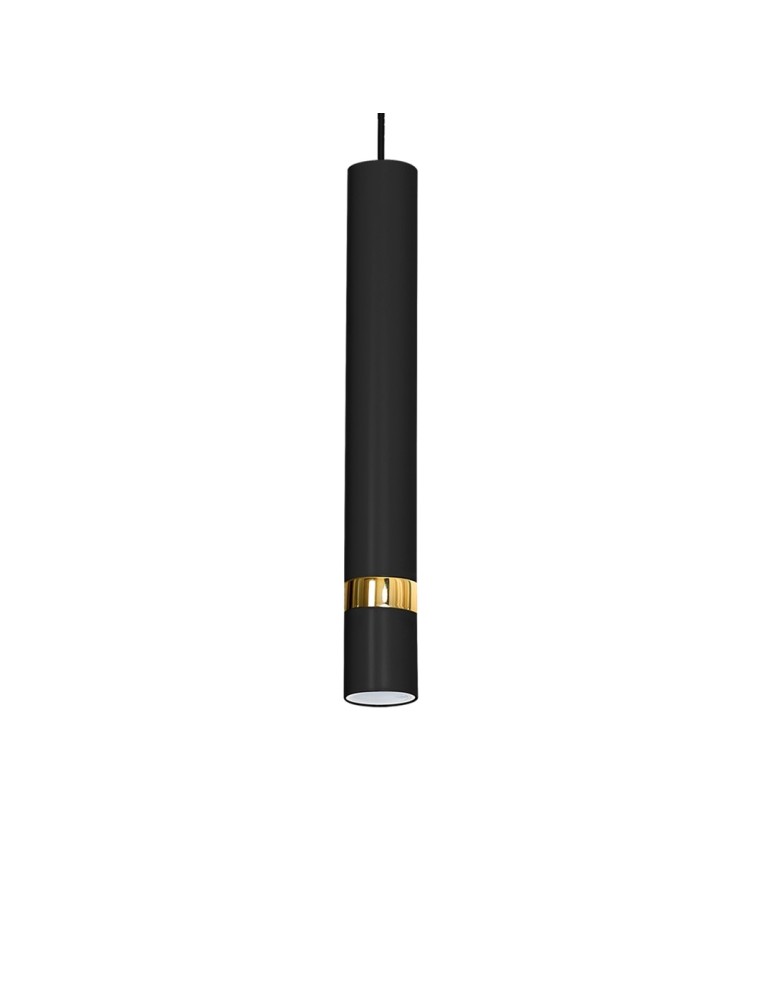 Pendant tube lamps - Milagro JOKER BLACK/GOLD 1xGU10 pendant lamp MLP6079 - product kolory-swiatla.pl 4
