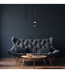 Pendant tube lamps - Milagro JOKER BLACK/GOLD 1xGU10 pendant lamp MLP6079 - product 6