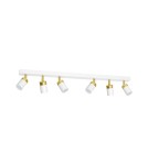 Adjustable ceiling lamps - spots - Milagro JOKER WHITE/GOLD 6xGU10 MLP6131 ceiling lamp. - product 1