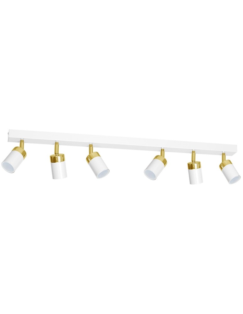 Adjustable ceiling lamps - spots - Milagro JOKER WHITE/GOLD 6xGU10 MLP6131 ceiling lamp. - product kolory-swiatla.pl 2