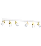 Adjustable ceiling lamps - spots - Milagro JOKER WHITE/GOLD 6xGU10 MLP6131 ceiling lamp. - product 8