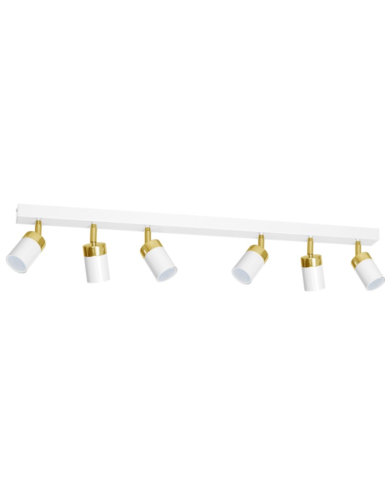 Adjustable ceiling lamps - spots - Milagro JOKER WHITE/GOLD 6xGU10 MLP6131 ceiling lamp. - product kolory-swiatla.pl 8