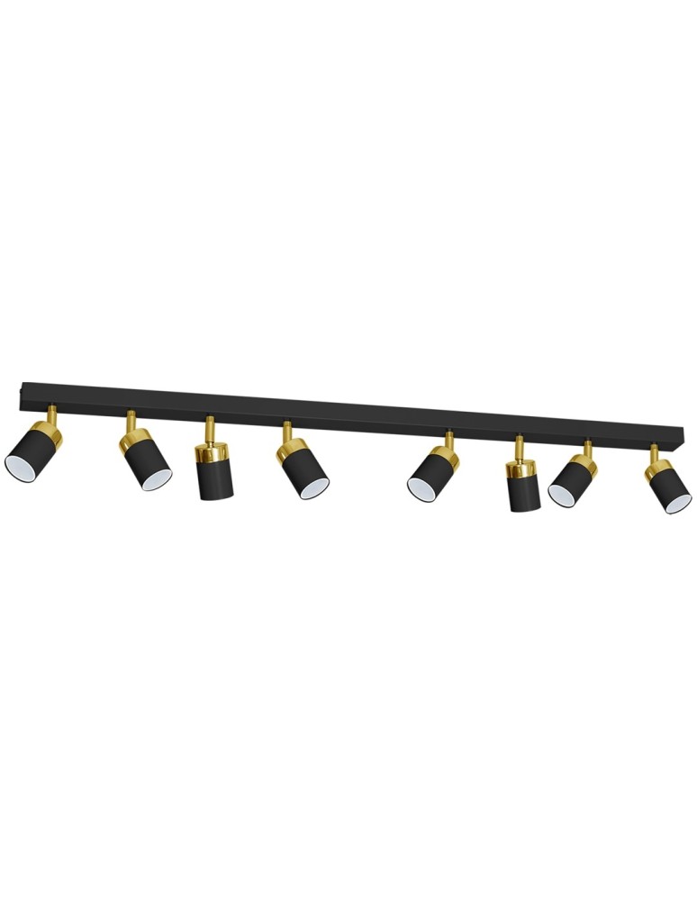 Adjustable ceiling lamps - spots - Milagro JOKER BLACK/GOLD 8xGU10 MLP6127 ceiling lamp. - product kolory-swiatla.pl 2