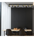 Adjustable ceiling lamps - spots - Milagro JOKER BLACK/GOLD 8xGU10 MLP6127 ceiling lamp. - product 3