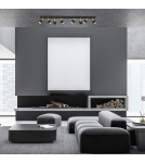 Adjustable ceiling lamps - spots - Milagro JOKER BLACK/GOLD 8xGU10 MLP6127 ceiling lamp. - product 4