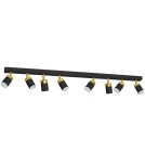 Adjustable ceiling lamps - spots - Milagro JOKER BLACK/GOLD 8xGU10 MLP6127 ceiling lamp. - product 8