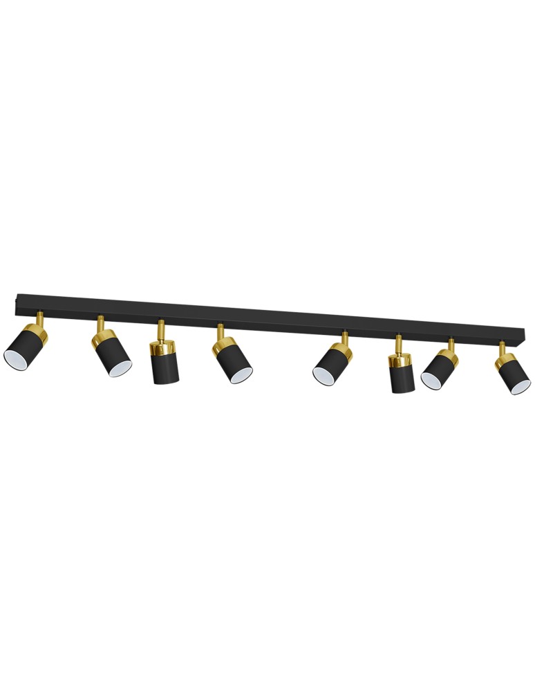 Adjustable ceiling lamps - spots - Milagro JOKER BLACK/GOLD 8xGU10 MLP6127 ceiling lamp. - product kolory-swiatla.pl 8