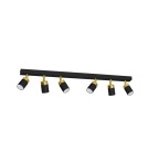 Adjustable ceiling lamps - spots - Milagro JOKER BLACK/GOLD 6xGU10 MLP6126 ceiling lamp. - product 1