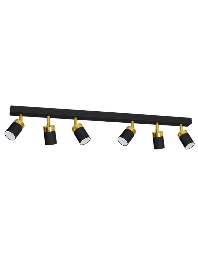 Adjustable ceiling lamps - spots - Milagro JOKER BLACK/GOLD 6xGU10 MLP6126 ceiling lamp. - product kolory-swiatla.pl 2