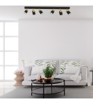 Adjustable ceiling lamps - spots - Milagro JOKER BLACK/GOLD 6xGU10 MLP6126 ceiling lamp. - product 4