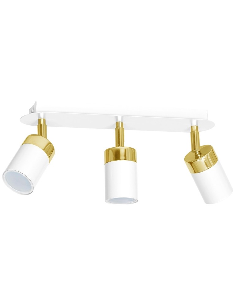 Adjustable ceiling lamps - spots - Milagro JOKER WHITE/GOLD 3xGU10 MLP6130 ceiling lamp. - product kolory-swiatla.pl 2