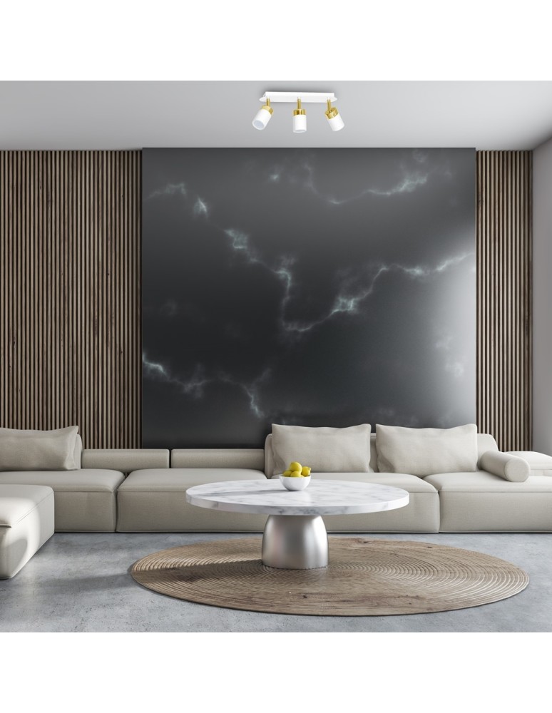 Adjustable ceiling lamps - spots - Milagro JOKER WHITE/GOLD 3xGU10 MLP6130 ceiling lamp. - product kolory-swiatla.pl 4