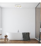 Adjustable ceiling lamps - spots - Milagro JOKER WHITE/GOLD 3xGU10 MLP6130 ceiling lamp. - product 5