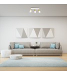 Adjustable ceiling lamps - spots - Milagro JOKER WHITE/GOLD 3xGU10 MLP6130 ceiling lamp. - product 6