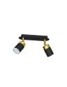 Milagro JOKER BLACK/GOLD 2xGU10 MLP6124 ceiling lamp.