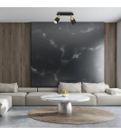 Adjustable ceiling lamps - spots - Milagro JOKER BLACK/GOLD 2xGU10 MLP6124 ceiling lamp. - product 4