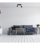 Adjustable ceiling lamps - spots - Milagro JOKER BLACK/GOLD 2xGU10 MLP6124 ceiling lamp. - product 5