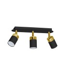 Adjustable ceiling lamps - spots - Milagro JOKER BLACK/GOLD 3xGU10 MLP6125 ceiling lamp. - product 1
