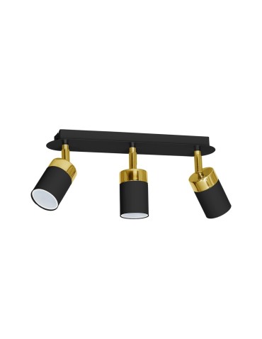 Milagro JOKER BLACK/GOLD 3xGU10 MLP6125 ceiling lamp.