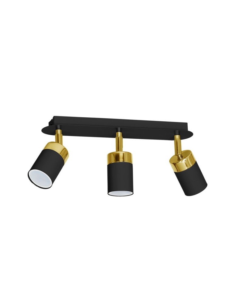 Adjustable ceiling lamps - spots - Milagro JOKER BLACK/GOLD 3xGU10 MLP6125 ceiling lamp. - product kolory-swiatla.pl 1