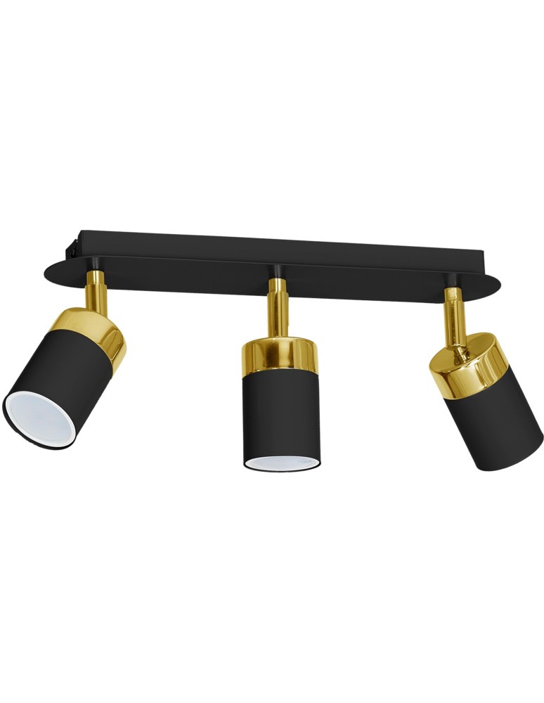 Adjustable ceiling lamps - spots - Milagro JOKER BLACK/GOLD 3xGU10 MLP6125 ceiling lamp. - product kolory-swiatla.pl 8