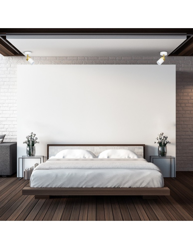 Adjustable ceiling lamps - spots - Milagro Wall lamp JOKER WHITE/GOLD 1xGU10 MLP6128 - product kolory-swiatla.pl 3