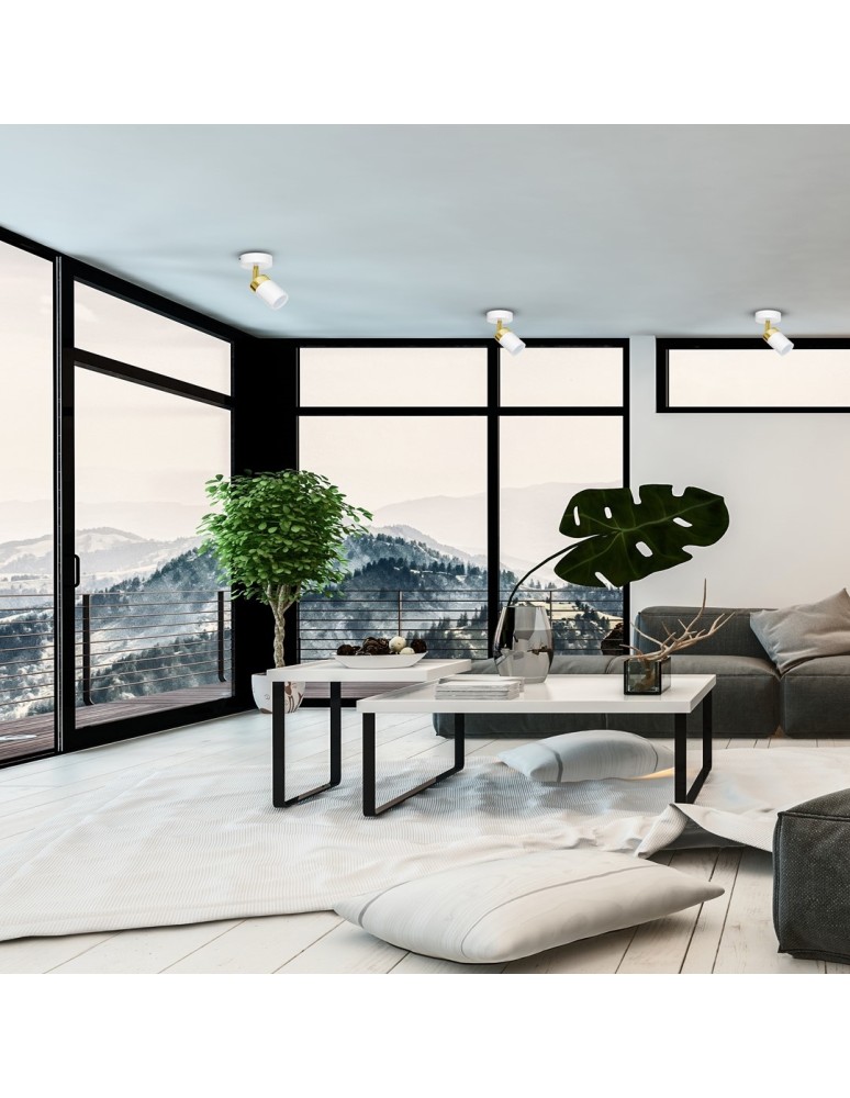 Adjustable ceiling lamps - spots - Milagro Wall lamp JOKER WHITE/GOLD 1xGU10 MLP6128 - product kolory-swiatla.pl 4