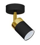 Adjustable ceiling lamps - spots - Milagro Wall lamp JOKER BLACK/GOLD 1xGU10 MLP6123 - product 1