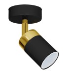 Adjustable ceiling lamps - spots - Milagro Wall lamp JOKER BLACK/GOLD 1xGU10 MLP6123 - product 2