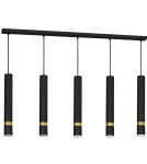 5 point pendant lamps - Milagro JOKER BLACK/GOLD pendant lamp 5xGU10 MLP6121 - product 2