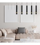 5 point pendant lamps - Milagro JOKER BLACK/GOLD pendant lamp 5xGU10 MLP6121 - product 6