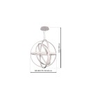 Pendant lamps - Milagro COPERNICUS WHITE 260W LED pendant lamp ML6150 - product 8