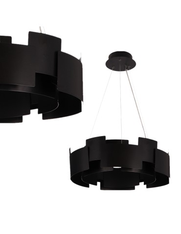 Milagro TORINO BLACK 24W LED pendant lamp ML6141