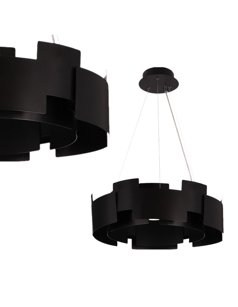 Milagro Lampa wisząca TORINO BLACK 24W LED ML6141