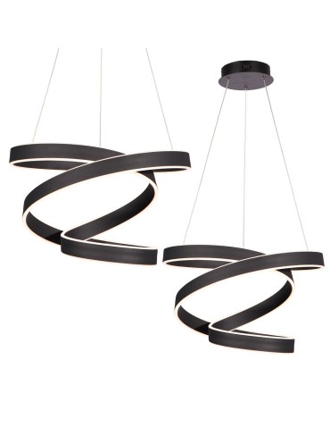 Milagro ANDROMEDA BLACK 100W LED pendant lamp ML6160