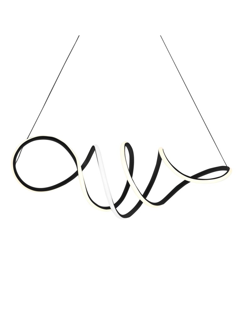 Pendant lamps - Milagro LOCA BLACK 56W LED pendant lamp ML5756 - product kolory-swiatla.pl 2