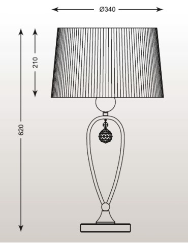 Zuma Line BELLO 1x60W E27 230V Black RLT93224-1B Table Lamp. - product 2