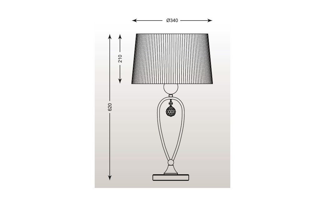 Zuma Line BELLO 1x60W E27 230V Black RLT93224-1B Table Lamp.