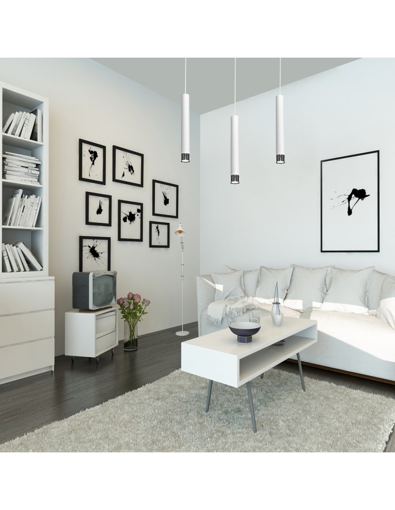 Milagro Lampa wisząca DANI WHITE/CHROME 3xGU10 MLP6228