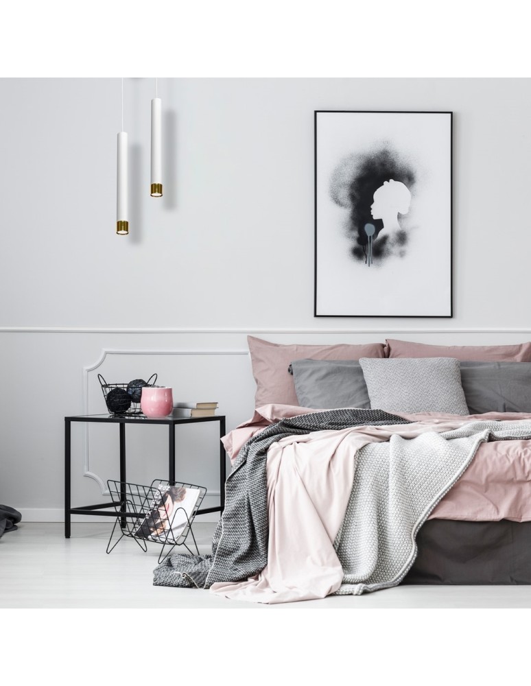 Pendant lamps - Milagro DANI WHITE/GOLD 1xGU10 pendant lamp MLP6235 - product kolory-swiatla.pl 7