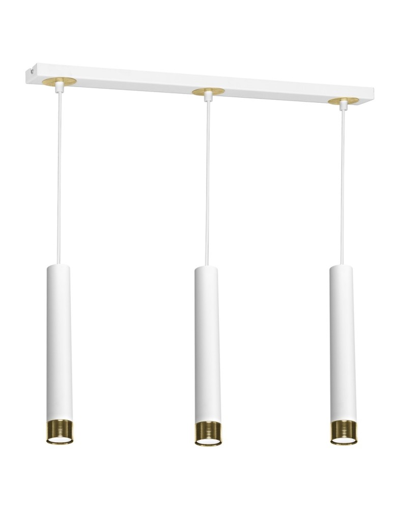 Pendant lamps - Milagro DANI WHITE/GOLD 3xGU10 pendant lamp MLP6236 - product kolory-swiatla.pl 2